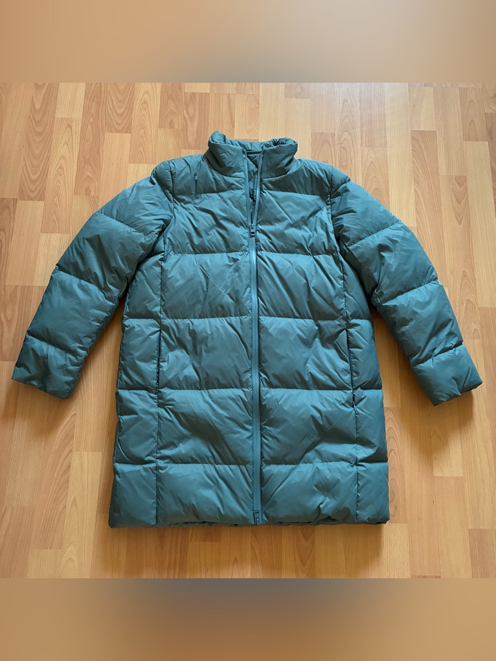 J. Jill Blue Spruce Puffer Winter Coat Womens Sz S Jacket Teal Shade